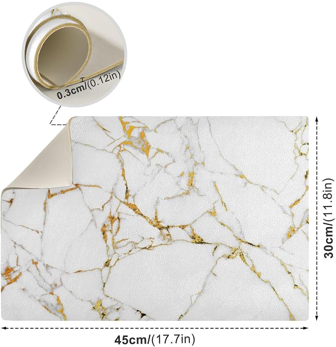 Gold and White