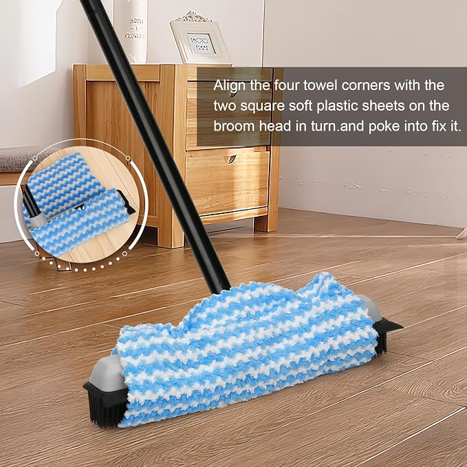 Gray Rubber Broom