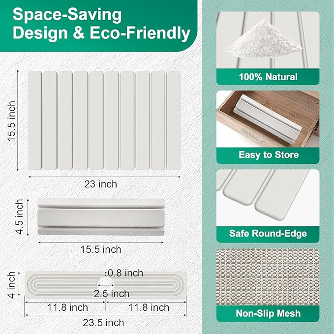 Dish Drying Mat-Off White