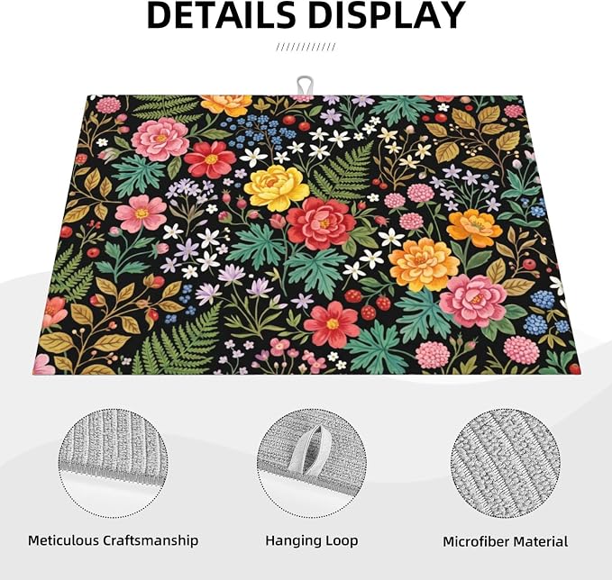 Vintage Floral Black
