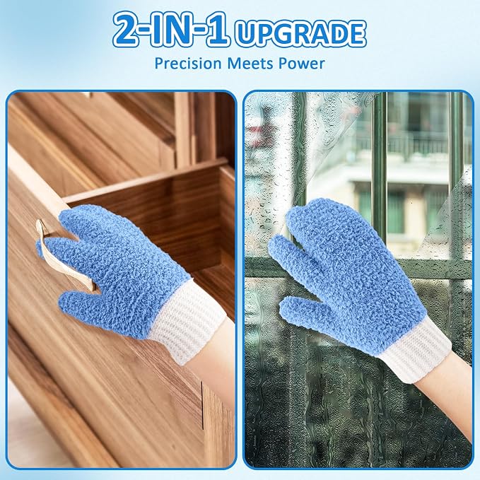 Blue Mitten + Gloves