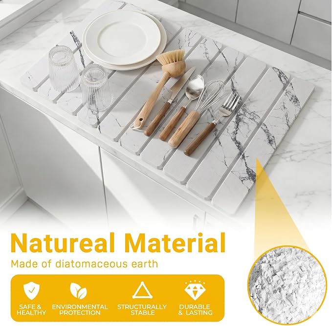 White With Gray Marble