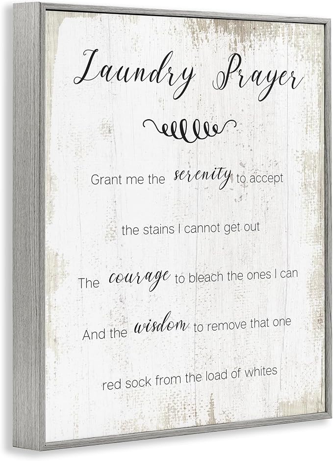 Laundry Prayer Serenity