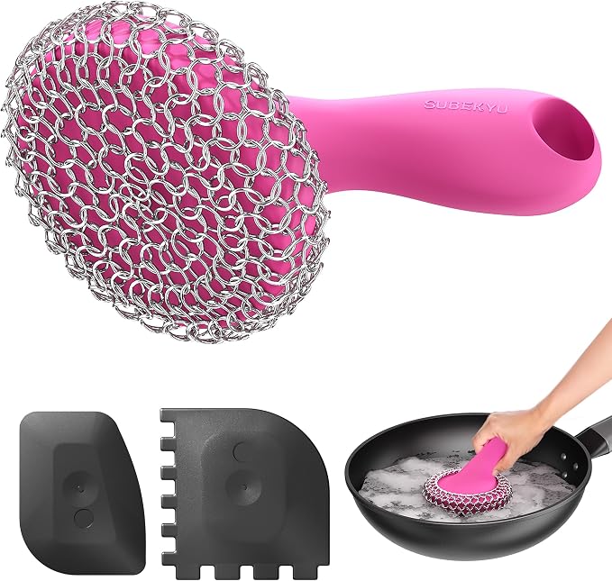 Pink Scrubber + Scraper