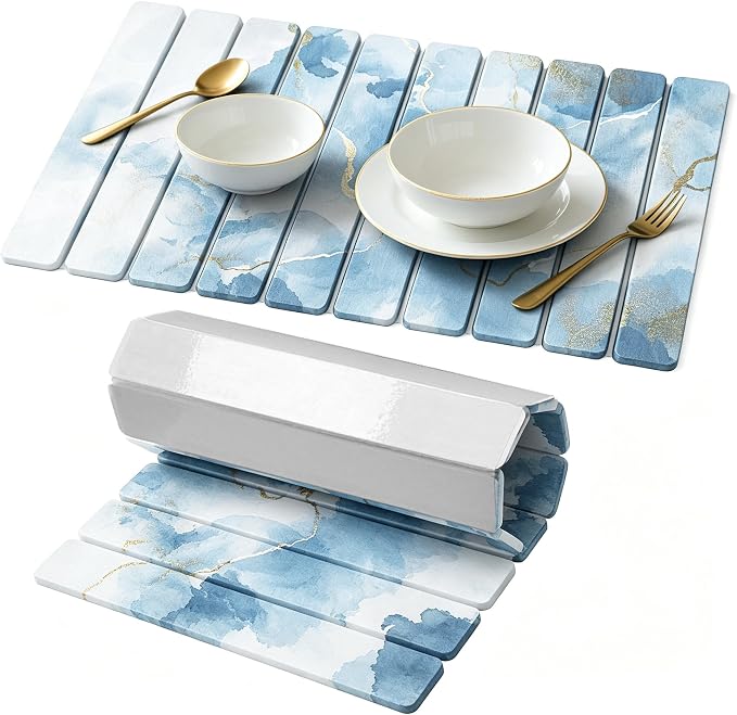 Marble White Blue