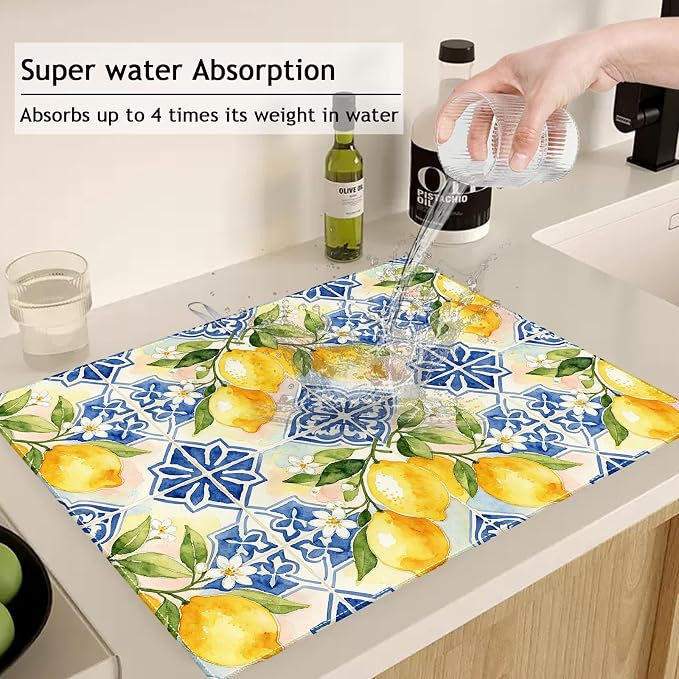 Lemon Blue Tiles