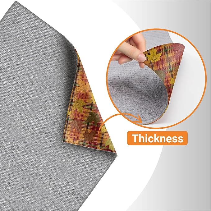 Autumn Maple Leaf Plaid