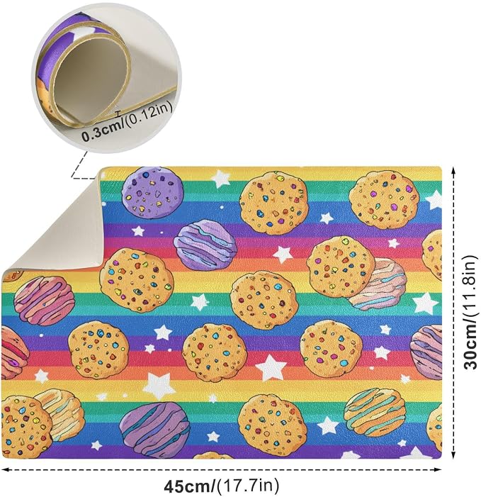 Rainbow Stripes Cookies Stars
