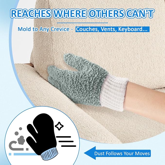 Gray Mitten + Gloves