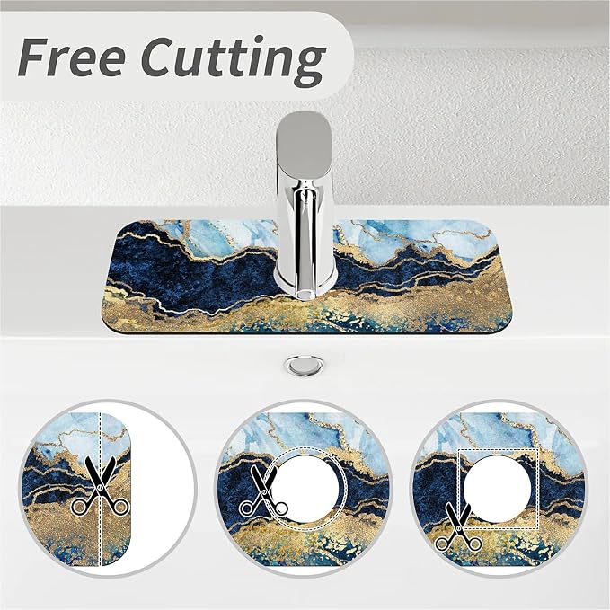 Blue white black and gold marble-1