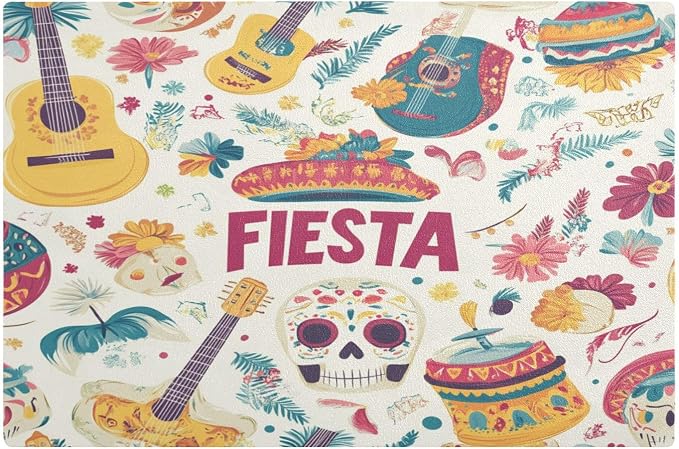 White Fiesta Guitars Skulls Hats