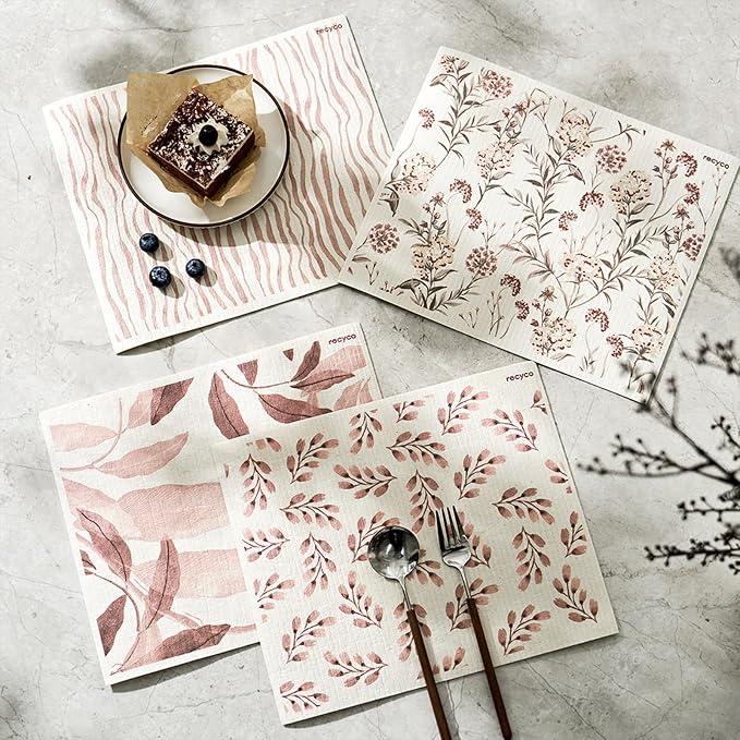 Watercolor Florals Terracotta - Xl 4 Pack