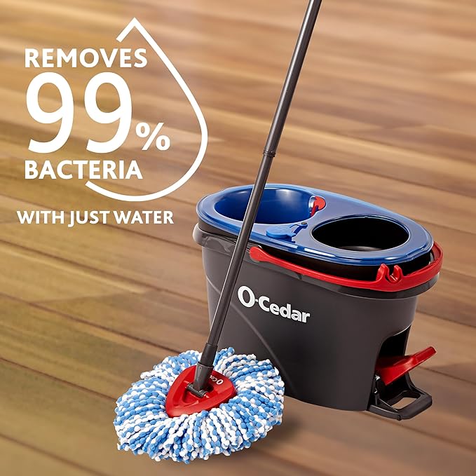 Rinseclean Spin Mop & Bucket + 1 Extra Refill