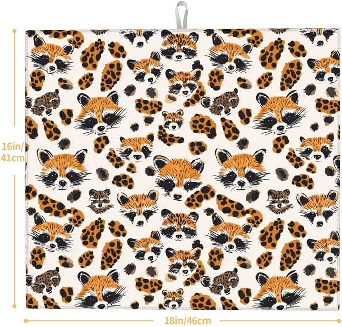 Raccoon Leopard Print