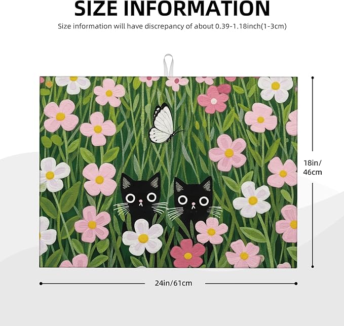 Pink Floral Cat