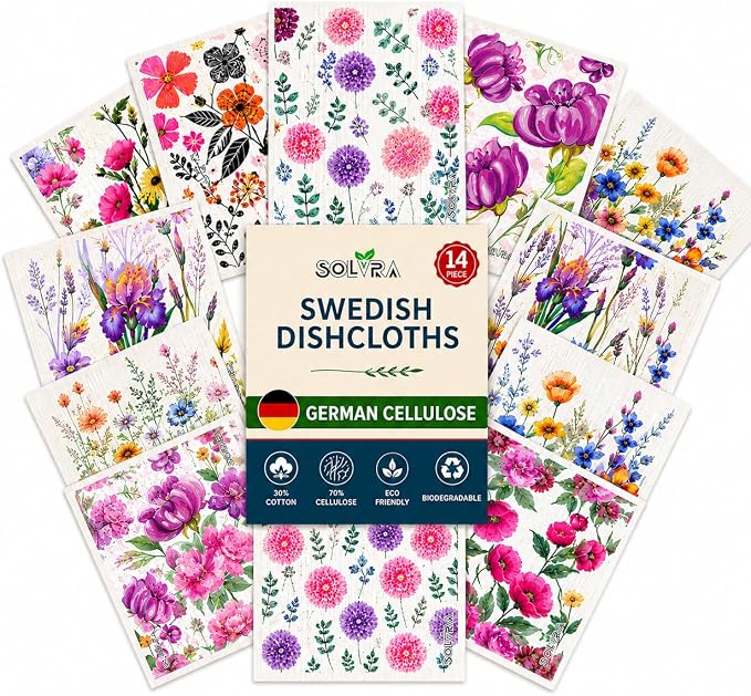 14 Pcs-flowers Print