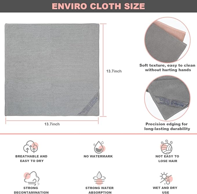 Window & Enviro Cloth (Purple & Grey & Pink)