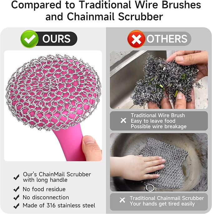 Pink Scrubber + Scraper