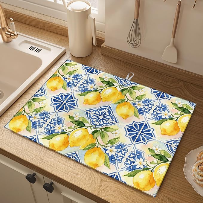 Lemon Blue Tiles