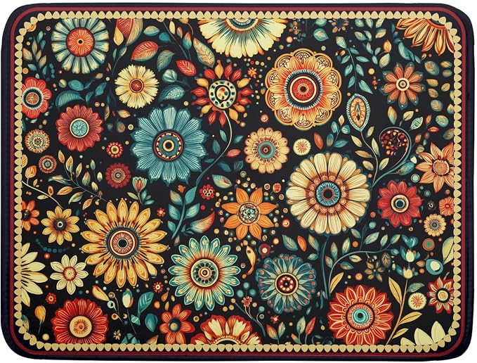Boho Floral Black A