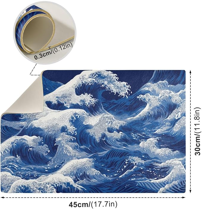 Japanese Deep Blue Sea Waves
