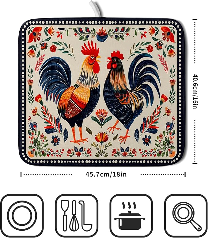 Chicken Art White