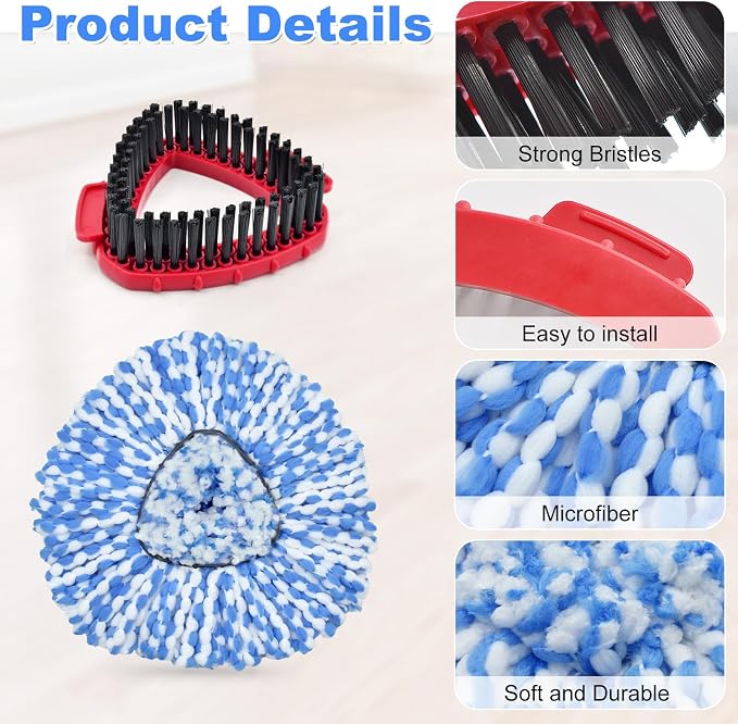 Blue-5mop Head and 2 Scrubber
