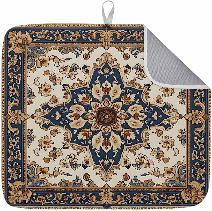 Navy Blue Orange Beige