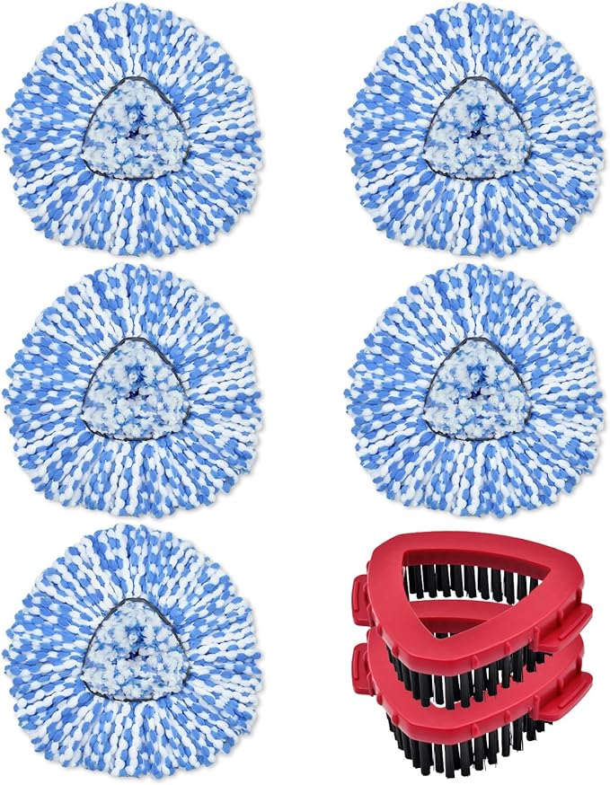 Blue-5mop Head and 2 Scrubber