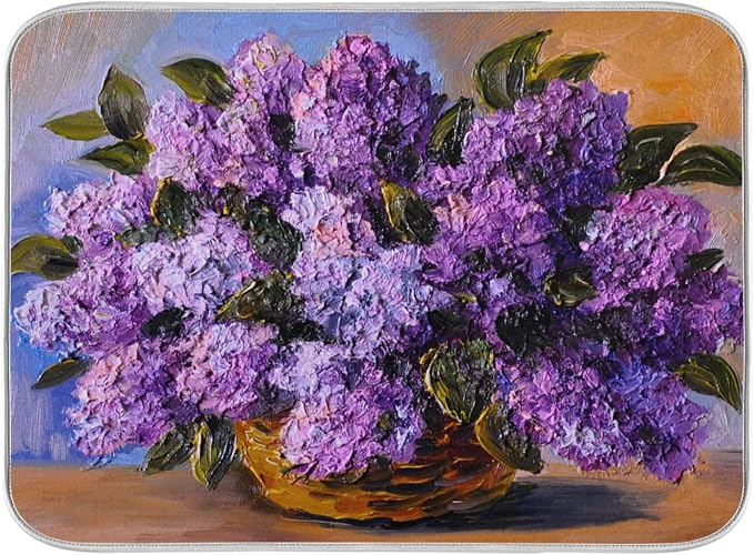 30 Purple flower oil painting