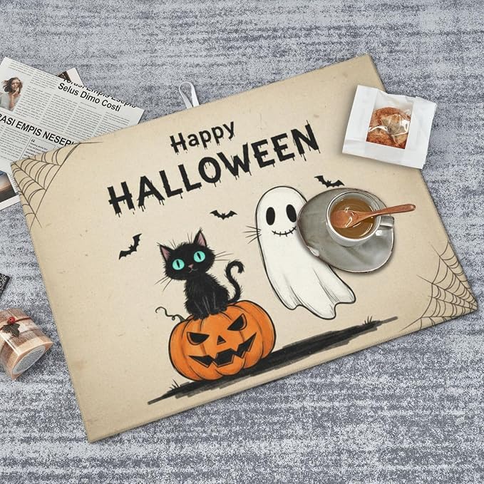 Happy Halloween Cat Pumpkin Ghost 6