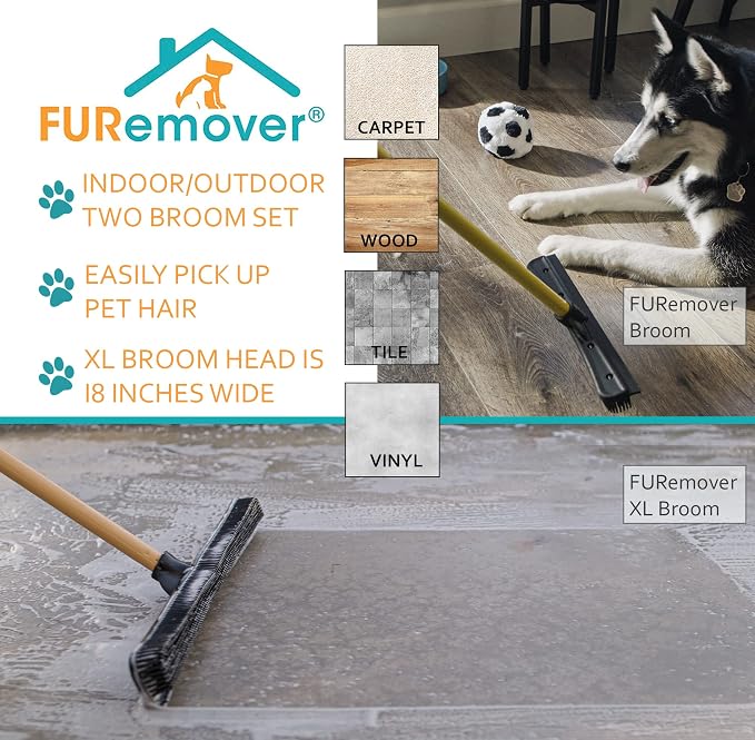 Furemover Original and Pro Broom Set
