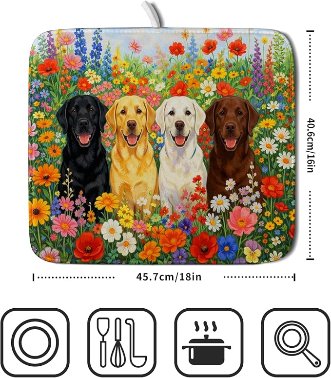 Flower Dog Colorful