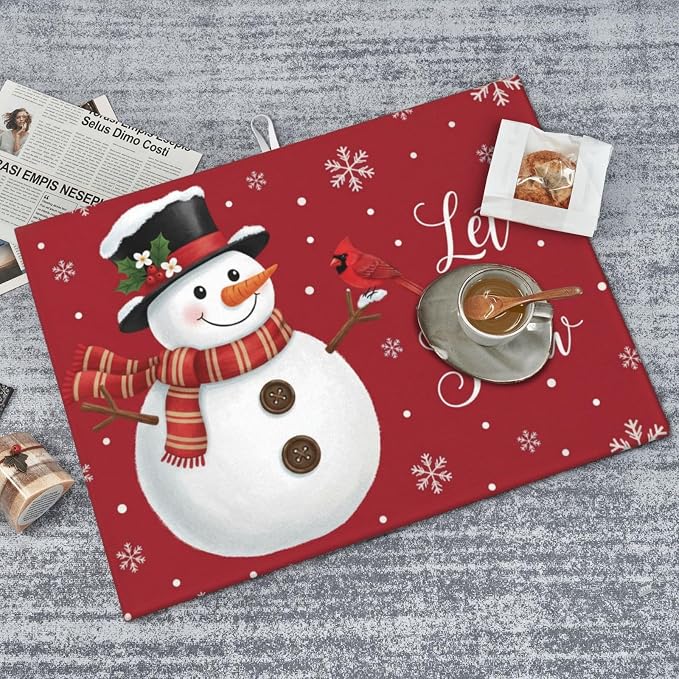 Christmas Snowman Let It Snow 3