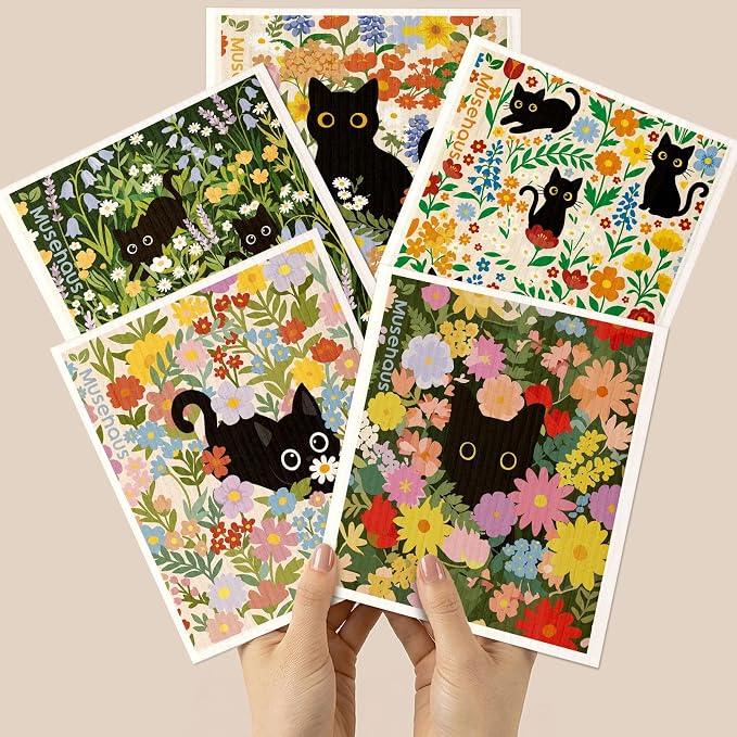 Cat in Flowers