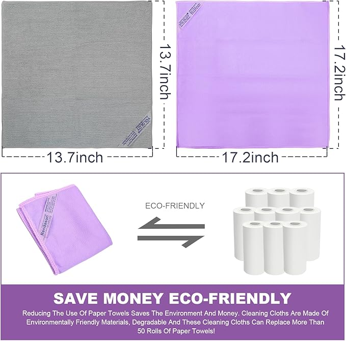 Window Cloth(2 Pack Purple)