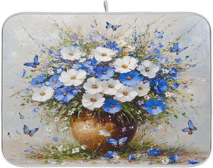 White Flowers with Grasses