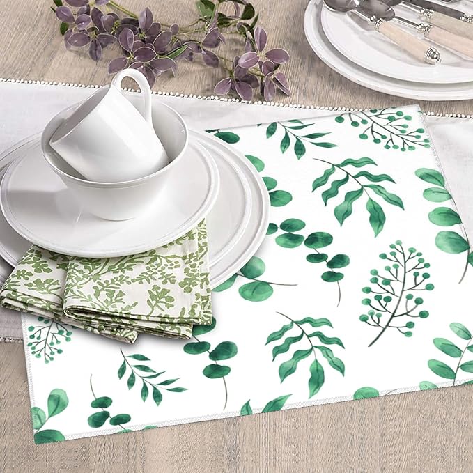 Watercolor Plant Green Leaves