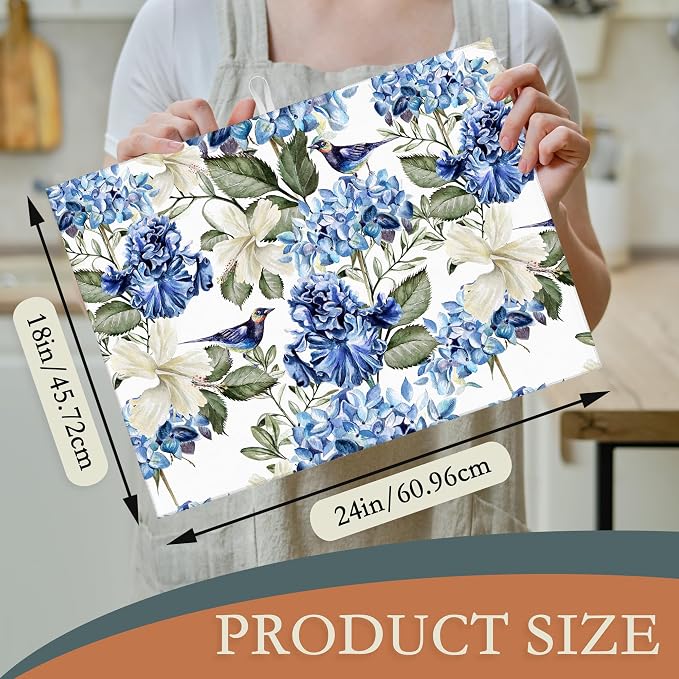 Blue Hydrangea Flowers Bird