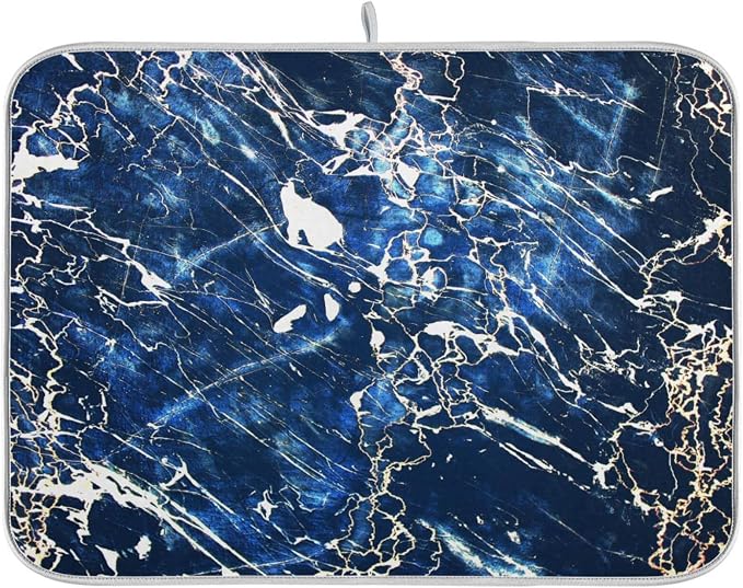 Marble Black Navy Blue