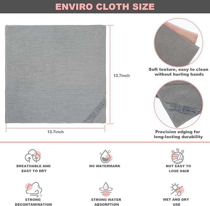 Enviro Cloth (Grey & Pink)