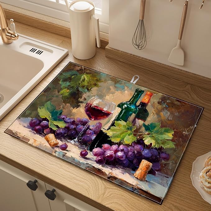 Wine Bottle Grapes
