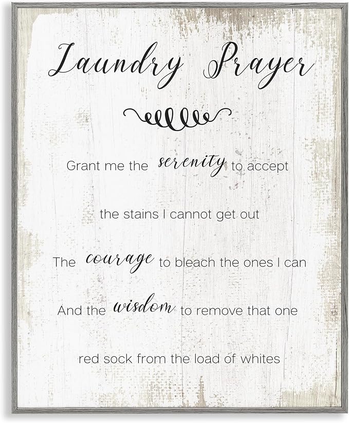 Laundry Prayer Serenity