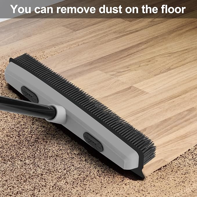 Gray Rubber Broom
