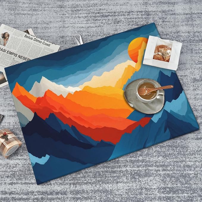 Colorful Mountains Sunset