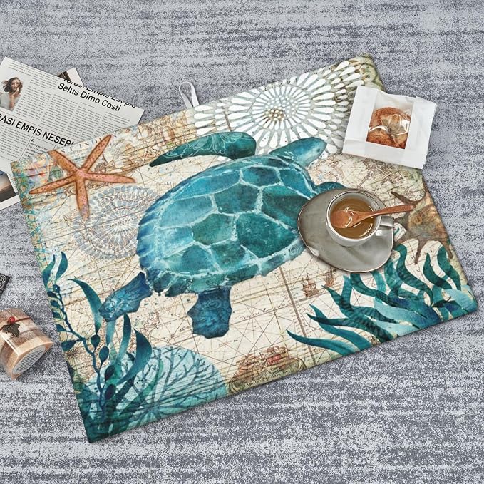Ocean Theme Sea Turtle Seahorse Whale Octopus