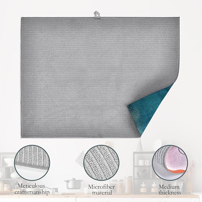 Teal Grey Abstract Art