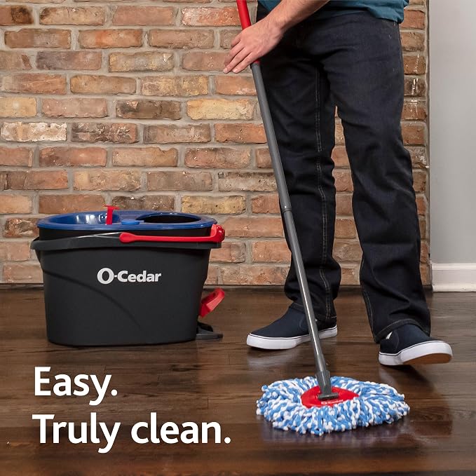 Rinseclean Spin Mop & Bucket + 2 Extra Refills