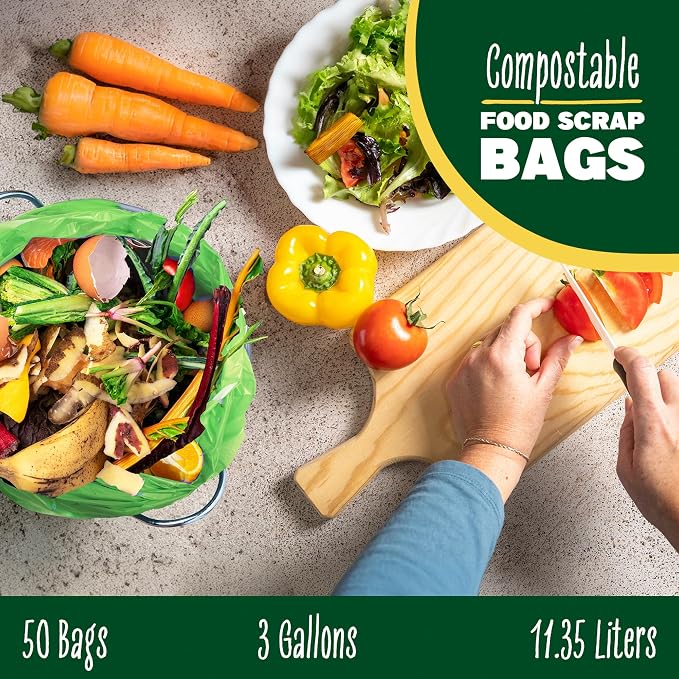 3 Gal, Drawstring Bags, 50 Count