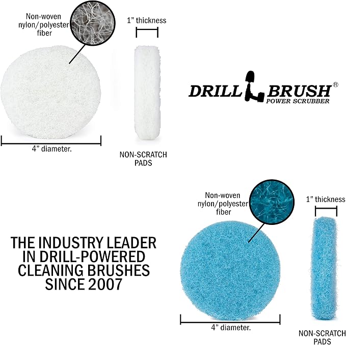 3x White Pads 3x Light Blue Pads